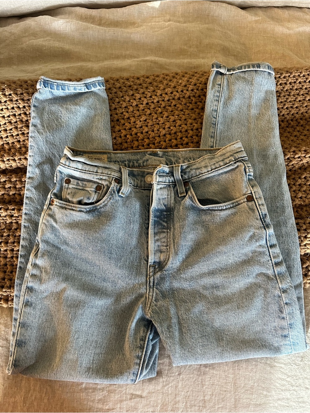 Levi's 501 vintage Light Blue Denim Jeans